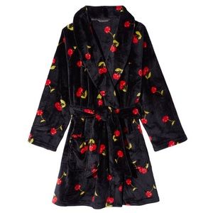 Victoria secret black cherry robe